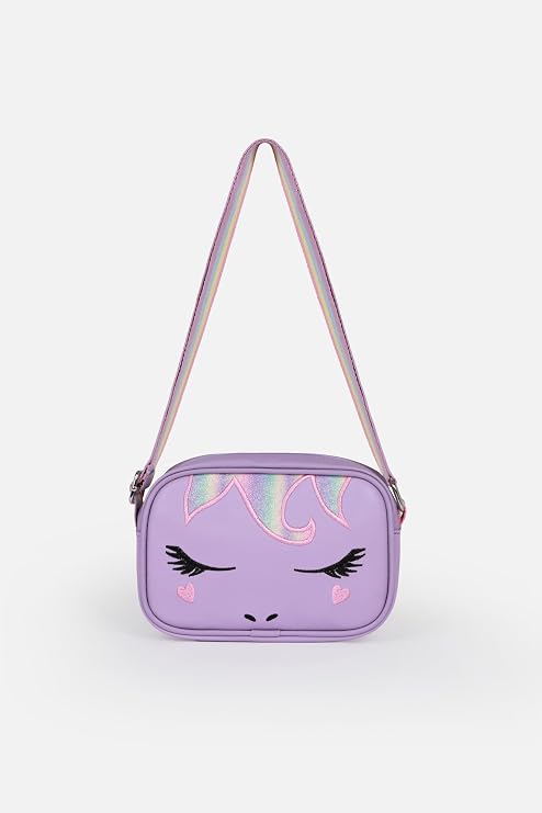 ICONE BAG Unicorn Nakışlı Kız Çocuk Çantası, Çocuk Omuz Çantası, Unicorn Çanta