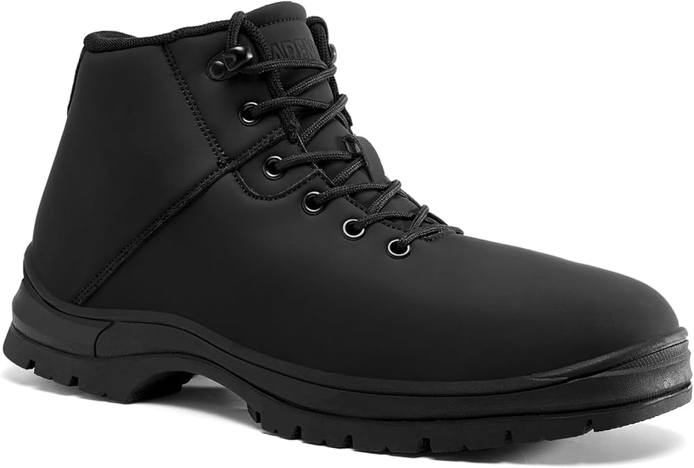 CARENURSE Mens Lightweight Hiking Boots Water Resistant Mid Ankle Work Casual Hiker Trekking Outdoor Boots Anti Slip Hiking Shoes