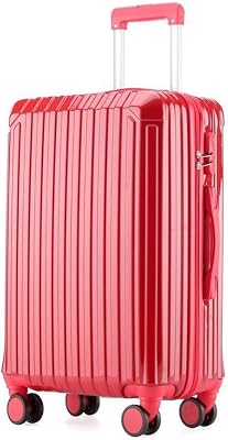 Luggage Travel Gear Suitcase with Spinner Wheels Hardshell Lightweight Rolling Suitcases for Business TravelRed,22in