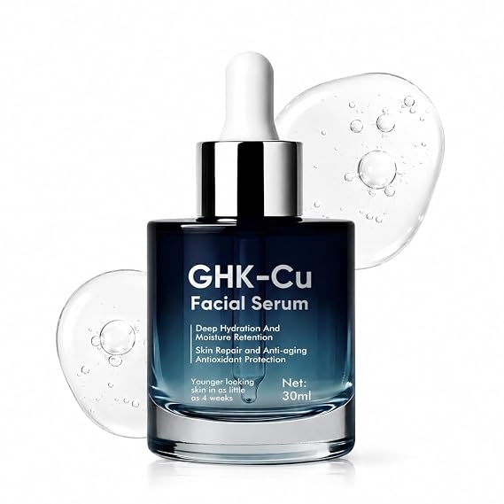 GHK-Cu Copper Peptide Serum, 30Ml, Daily Firming Hydration | Daily Facial Serum For Intense Hydration, Designed For Smooth Skin Radiance, Firming Support