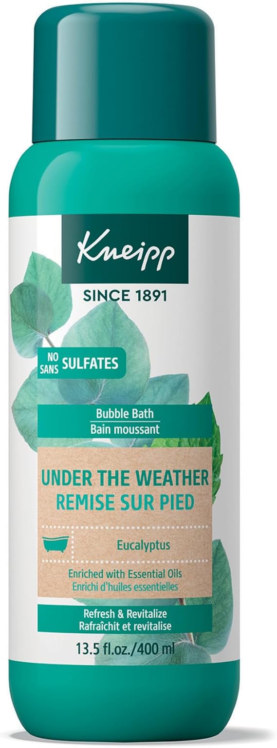Kneipp Under the Weather Eucalyptus Aromatherapy Bubble Bath - Good for Respiratory Wellness - Vegan - Sulfate Free - 13.5 fl oz - Up to Eight Baths