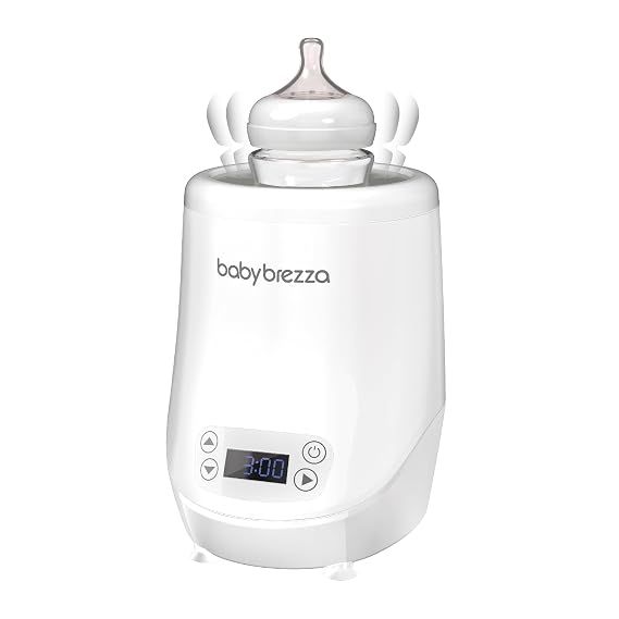 Baby Brezza AirSwirl Waterless Baby Bottle Warmer - Hospital-Grade Safe Warming for Breastmilk + Formula - No Hot Spots, No Water - Works with Nearly All Bottles