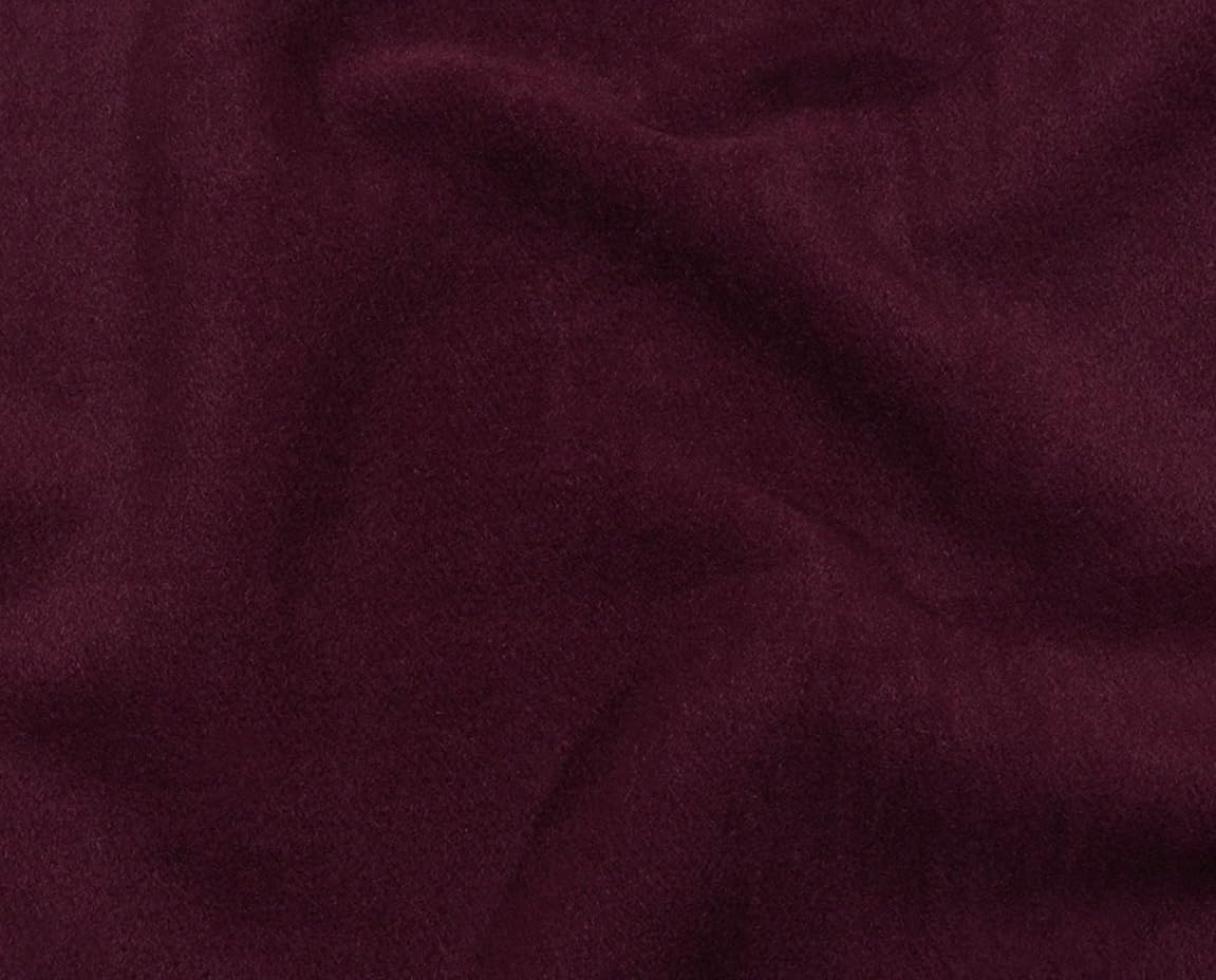 Tuva Textile 40 Yard Bolt of Real Wool Quality Fabric Coating - Wine Color Wool Fabric Heavy Weight with The Real Soft Nap & Drape Finishing - Fancy Wool Fabric