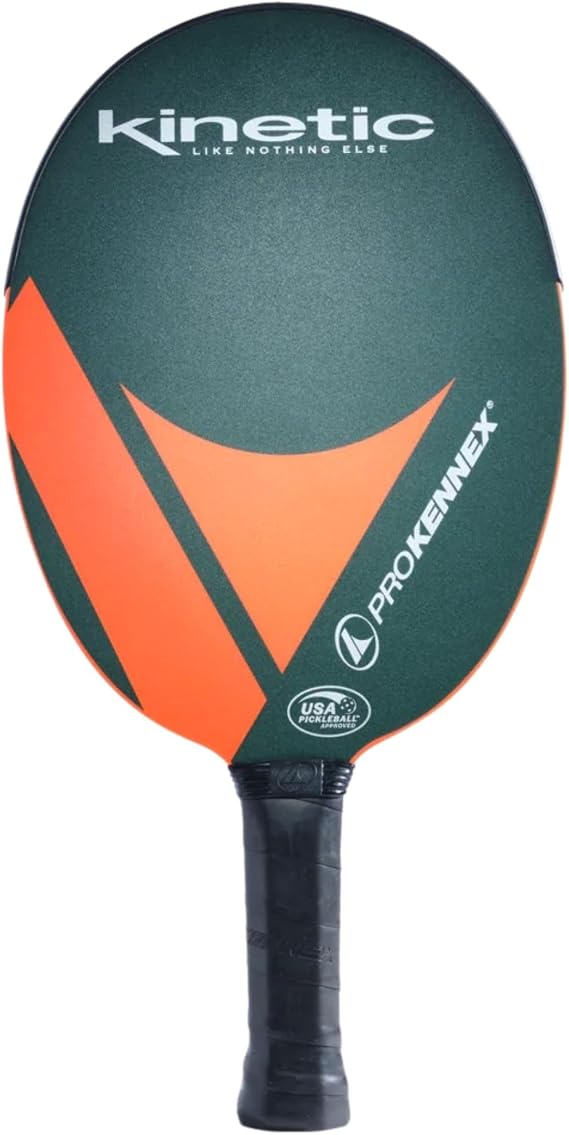 PROKENNEX Ovation Speed II - Pickleball Paddle with Toray T700 Carbon Fiber Inlay - Comfort Pro Grip - USAPA Approved (Forest Green/Orange)