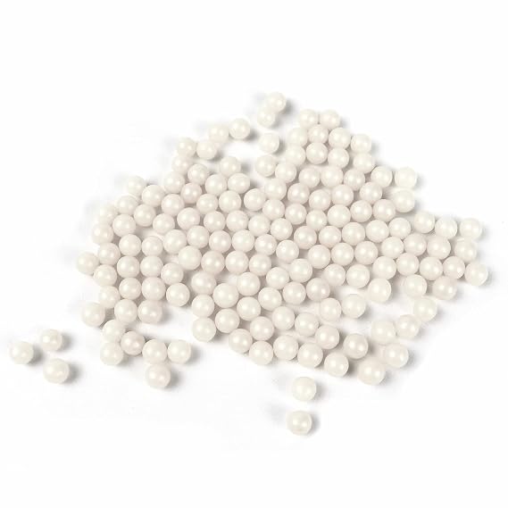 O'Creme White Edible Sugar Pearls Cake Decorating Supplies for Bakers: Cookie, Cupcake & Icing Toppings, Beads Sprinkles For Baking, Certified, Candy ...