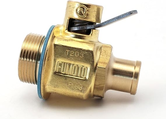 Fumoto 1"-18 UNS Valve with Nipple (5/8" O.D.)