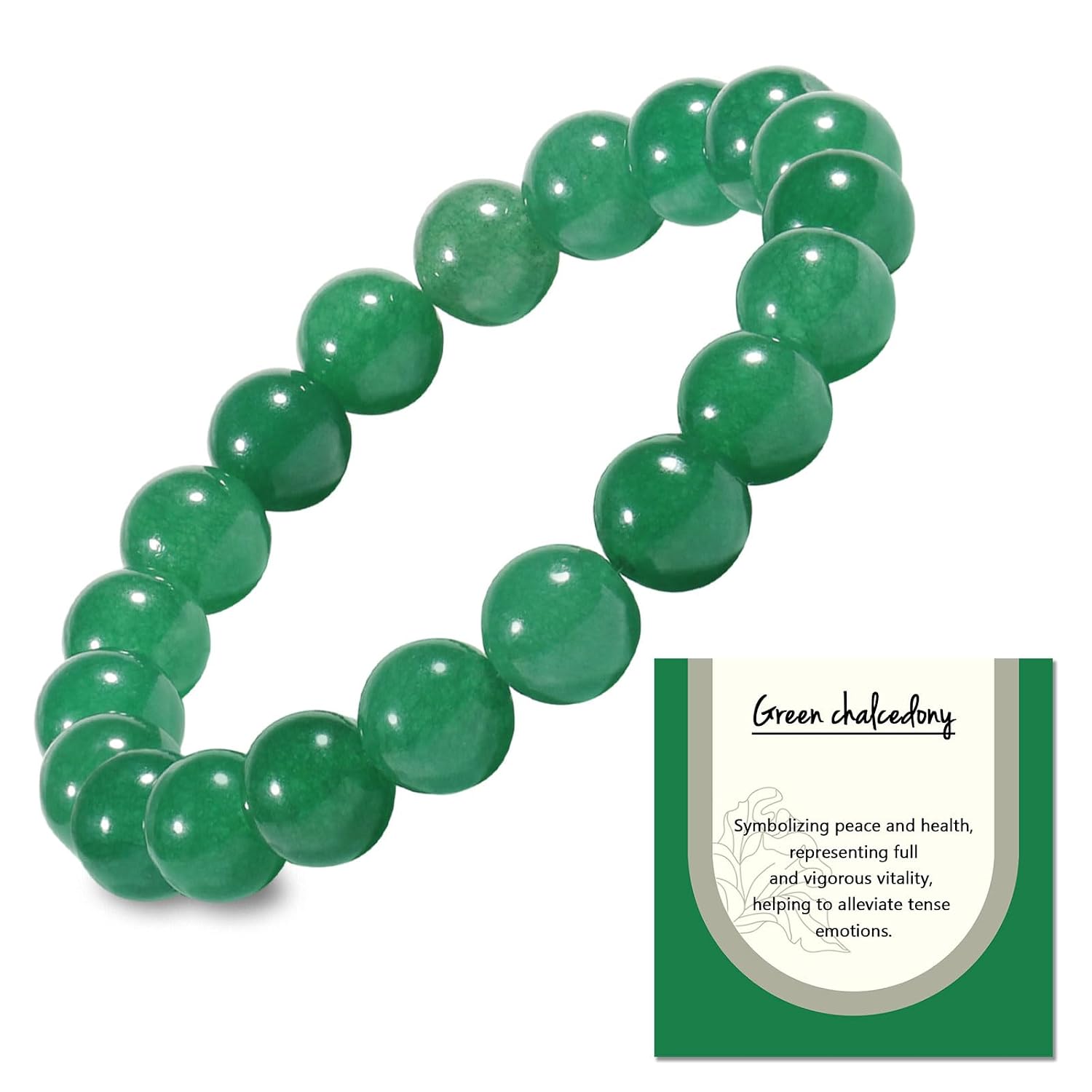 Elegant Jade Bracelet for Women & Men – Premium Natural Stone Crystal Jewelry, Elastic Adjustable Green Bracelets for Everyday Wear and Special Occasions