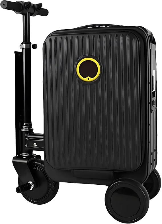 Ride-On Suitcase For Adults, 20-Inch Electric Luggage Scooter, 250w Motor, 20l Capacity, Load-Bearing Capacity 110kg,Removable 93.6wh Battery, Tsa Lock, Perfect For Airport Travel & Commuting Black1