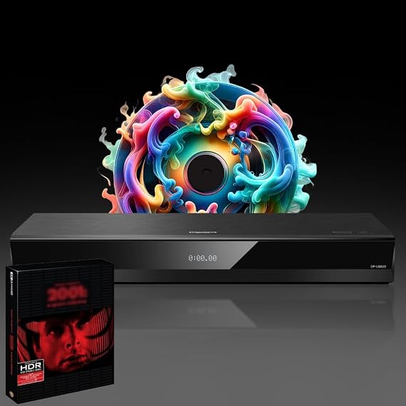 Blu-ray Player Compatible with Panasonic DP-UB820 MultiRegion Blu-ray Region A, B & C - DVD Regions 1-8 - Bundle Including 2OO1 A Sp. Od. 4K UHD Disc