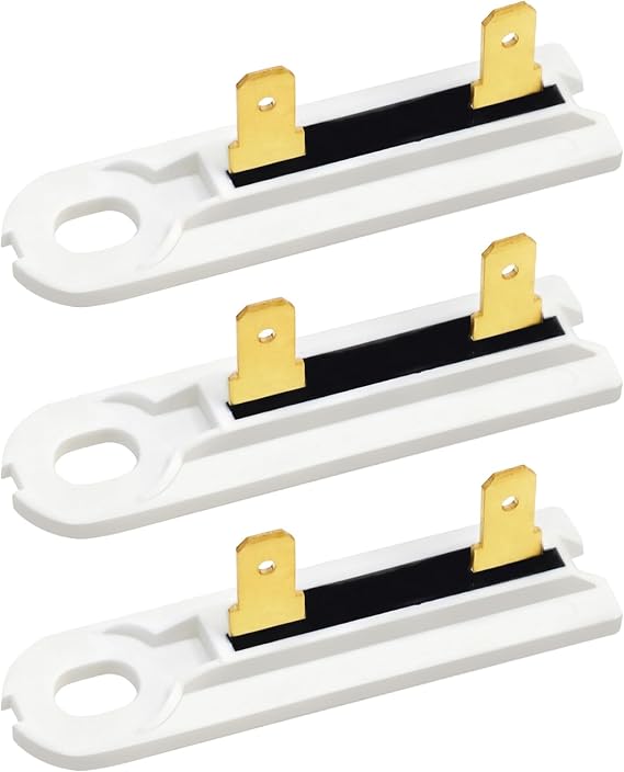 3 Pack Dryer Thermal Fuse, WP3392519 Universal Replacement for Whirlpool Kenmore Maytag Dryer, Replaces AP6008325 3388651 694511 WP3392519VP Thermal Fuse(White)