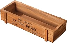 Vintage Natural Wooden Pots Garden Flower Planter Succulents Boxes Rectangle Horticultural Pots Accessories