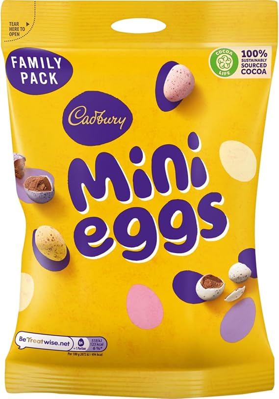 Cadbury Milk Chocolate Mini Eggs Bag, Perfect for Easter, 270 g (Pack of 1)