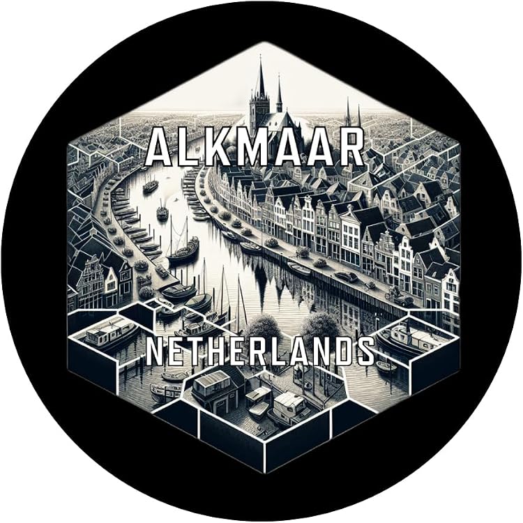 Alkmaar Netherlands Travel Destination Travel Destination Souvenir Coaster Paper 4 Pack