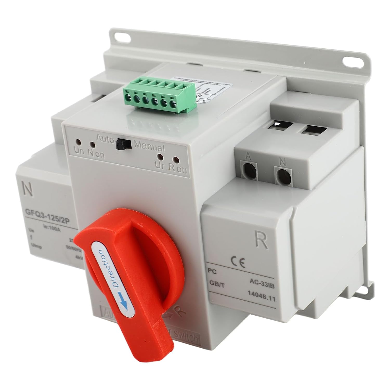 AC 100A Mini ATS Automatic Transfer Switch Electrical Selector Switches Dual Power Switch Generator Changeover Switch