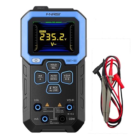 DMT-99 Digital Multimeter, 9999 Counts TRMS Multimeter Tester, Auto-Ranging AC/DC Volt Meter, Resistance Capacitance Diode Frequency Meter Tester, NCV, Recording & Monitoring Modes