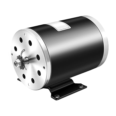 36V Brushed DC Electric Motor, 1000W MY1020 Type Motor Reversible Electric Scooter Motor Brushed DC Electric Motor Electric Scooter 3000 RPM Electric Motor for Go Cart E-Bike Scooter