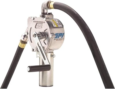 GPI 123000-06, RP-10-UL Rotary Hand Pump, Up to 10 Gal100 Revolutions, Metal Spout, 8 Hose, Suction Pipe