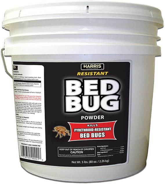 HARRIS Bed Bug Killer Powder, 5lb