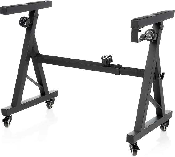 Pearl Keyboard And Controller Stand W/Wheels & Headphone Hook