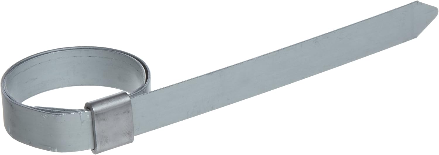 BAND-IT JS3029 Junior 38 Wide x 0.025 Thick, 1-38 Diameter, Galvanized Carbon Steel Smooth I.D. Clamp 100 Per Box