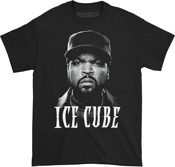 Ice Cube Men's Big Face T-shirt Medium Black