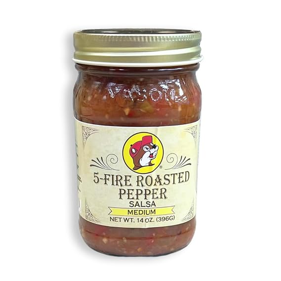 Buc-ee's Signature Texas Salsa - Spicy Southwestern Flavor Delight (5-Fire Roasted Pepper)