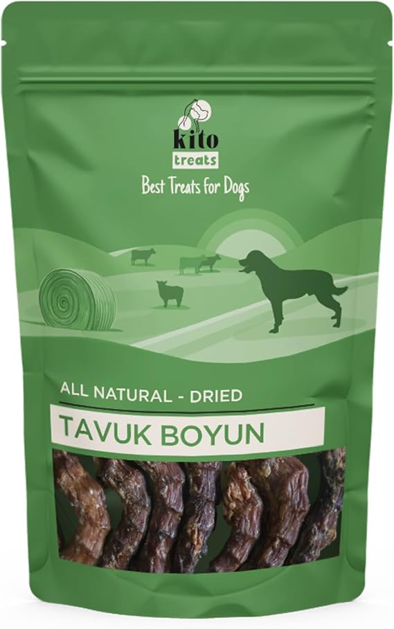 Chito Chicken Neck Chewable Dog Reward Food 100% Natural, Gluten Free, Organic 100g (Dog Treat)