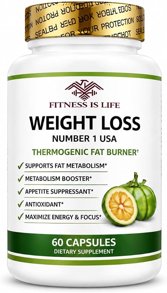 Weight Loss Pills for Women & Men | Thermogenic Fat Burner | Appetite Suppressant | Metabolism & Energy Support | Garcinia Cambogia, Hoodia Gordonii & Green Tea Extract | 60 Capsules