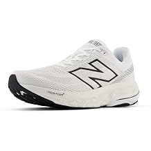 New Balance メンズ フレッシュフォーム X 860 V14, ホワイト/ブラック/シーソルト。, 15