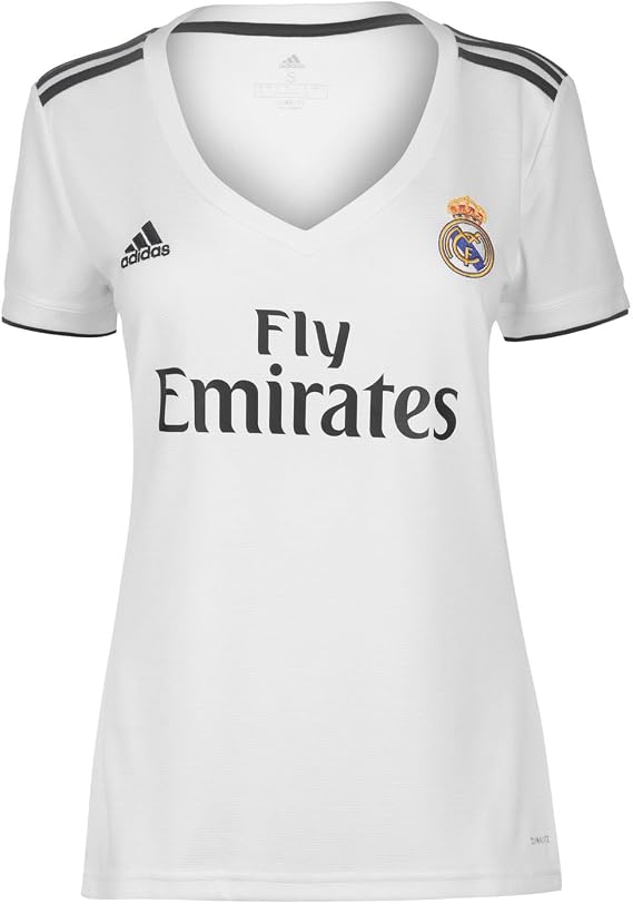 adidas 2018-2019 Real Madrid Womens Home Football Soccer T-Shirt Jersey