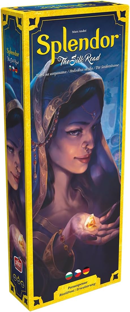 Space Cowboys Asmodee, Splendor - The Silk Road Expansion, Family Game, 2-4 Players, from 10+ Years, 45 Minutes, German, Multilingual
