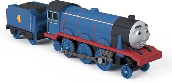 Thomas & Friends Motorized Gordon Engine & Tender by Fisher-Price | Battery-Powered Toy Train & Tender Vehicle for Preschoolers, Classic Character from the Railway Series​, JLL48