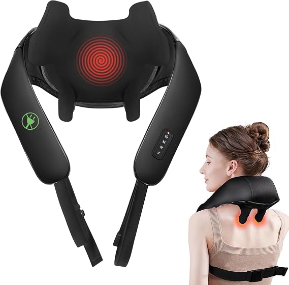 Cordless Neck Massager for Pain Relief Deep Tissue