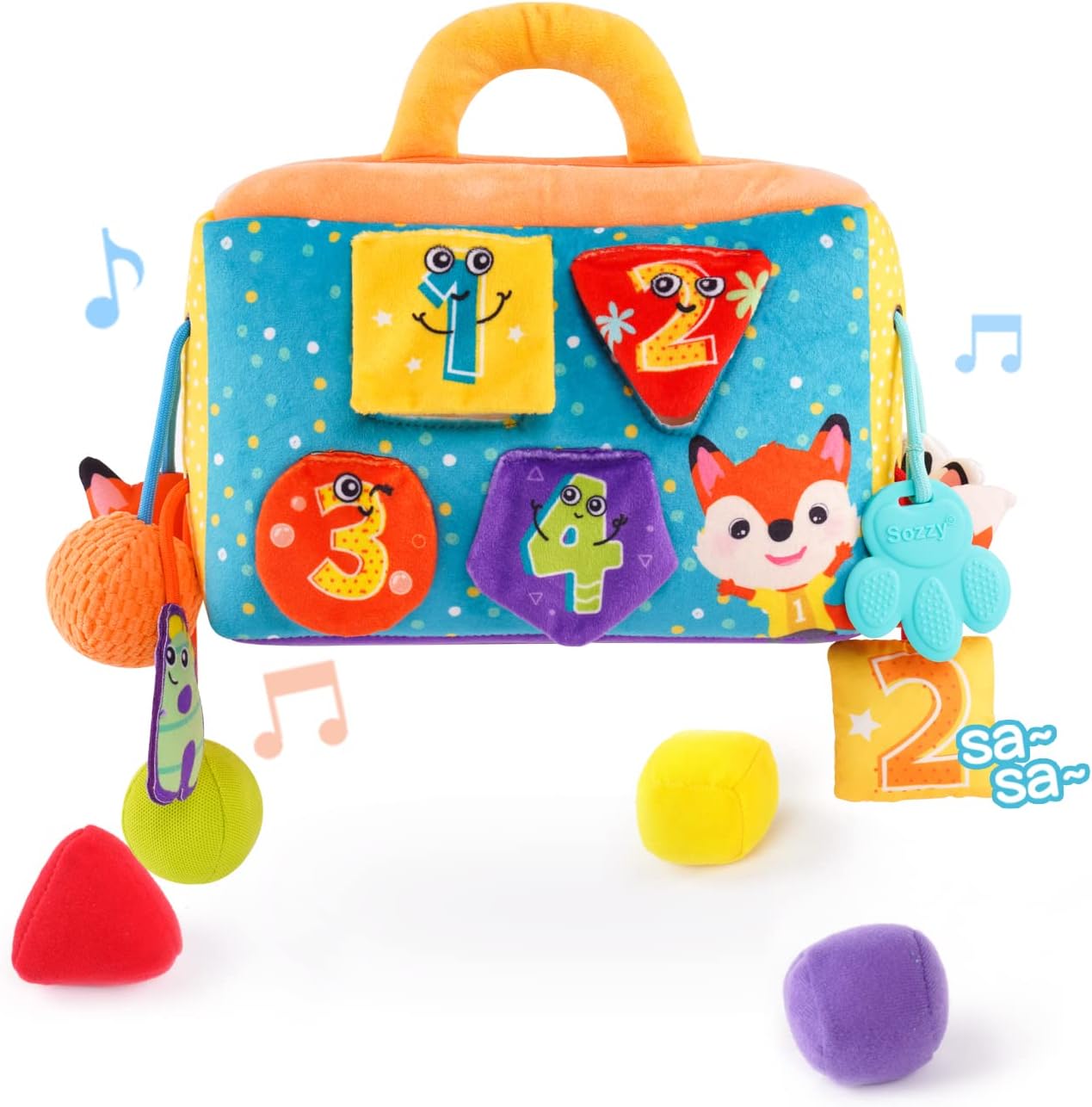 Sensory Toys for Toddlers 1-3,Montessori Toys for 1 Year Old,Baby Pull String Activity Toy, Toddler Fine Motor Skills Stroller Toys,Hanging Infant Travle Toys for 18 Months Girls Boys Gife（Rectangle