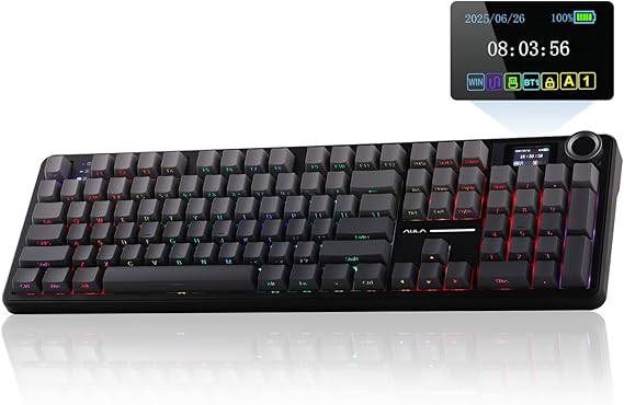 EPOMAKER X Aula F108 PRO Wireless Gaming Keyboard with Screen