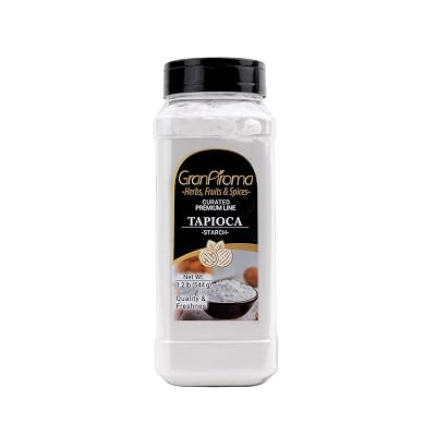 GranAroma Tapioca Starch, Culinary Quality, Corn Starch Replacement, Tapioca Flour 1.2 Pound