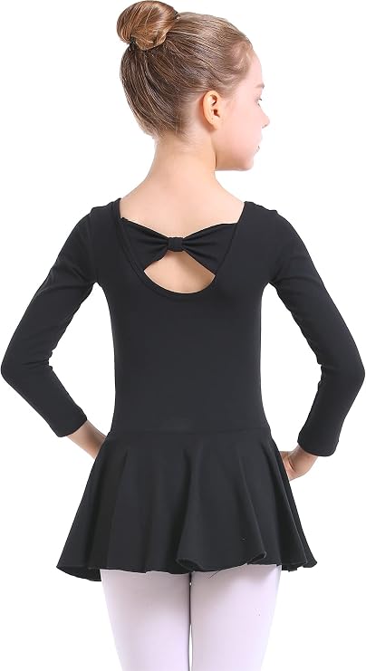danswan Long Sleeve Leotards for Girls Toddler Kids Dance Ballet Gymnastic Bodysuit Outfit Leotard