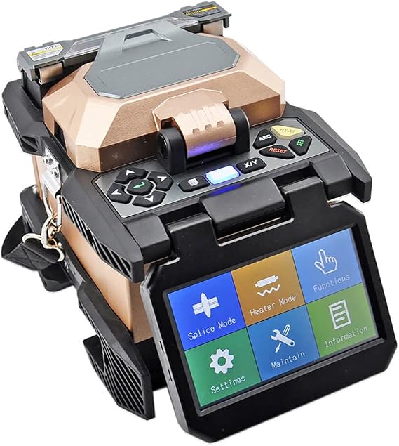 High Precision Fusion Splicer Fiber Optic with 4.3-inch Touch Screen, Fusion Splicing Kit Featuring 7s Splicing and 18s Heating for FTTH (6481B)