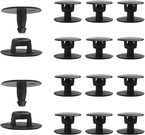 A.I.FORCE 12 Pieces Rivets Button Replacement for Clog Garden Shoes, Black