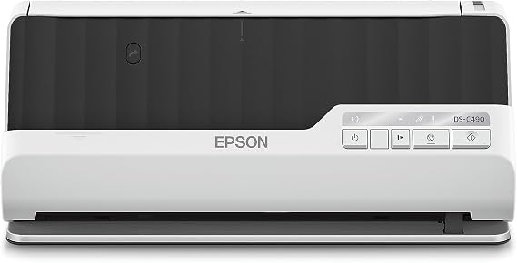 Epson DS-C490 Duplex Desktop Document Scanner 20-Page Auto Feeder