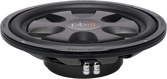 Powerbass S12T 12-Inch Single 4 Ohm Thin Subwoofer
