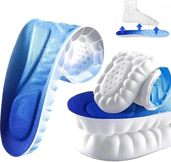 4D Cloud Technology| & Arch Support Flat Feet Shock Absorption Insoles| Memory Foam Insoles| Orthotic Shoe Insoles for Men & Women ((X-S(EU 37-38))