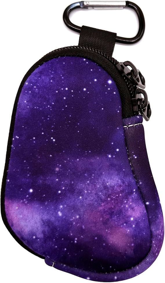 Asthma Inhaler Holder Neoprene Protective Portable Carrying Bag Travel Inhaler Mini Case Sleeve for L-Shaped Inhaler, Inhaler Not Included (Purple)