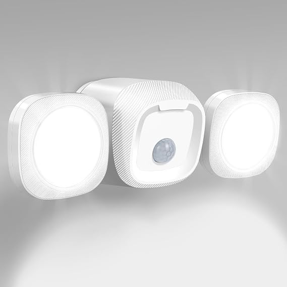 Battery Operated Motion Sensor Light Outdoor, Wireless LED Flood Lights | IP65 Waterproof, Adjustable Brightness, 5000K Security Lighting for Garage Porch Backyard Entrance Garden Pathway
