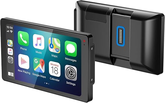 6.5 Inch CarPlay GPS Fit for BMW Motorcycle, Native Wonder Wheel Control, Data Reading, 1200 Nits, Wireless Bluetooth, IP69K Waterproof HD Touch Screen, iOS/Auto Android, TPMS, Plug&Play