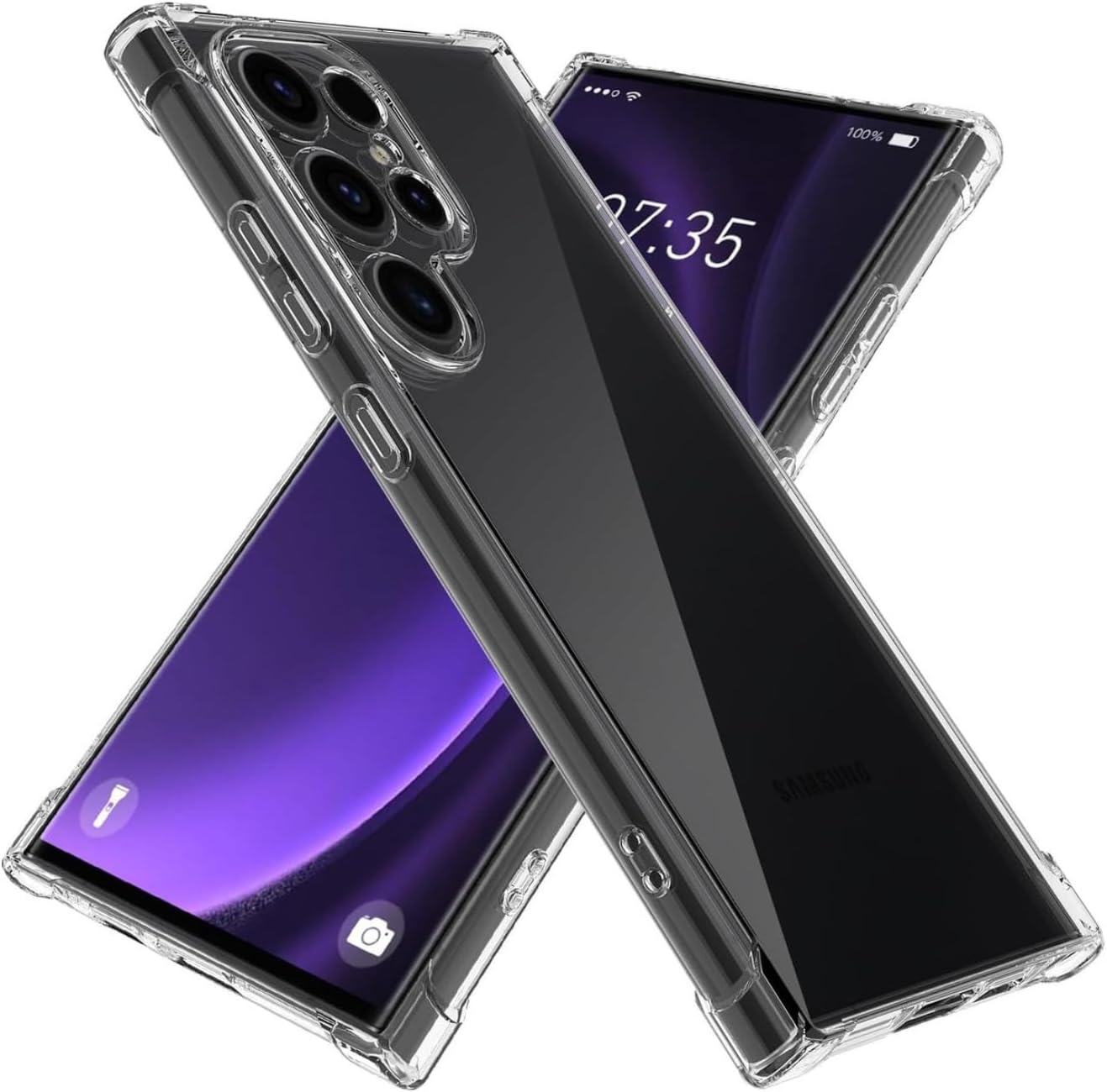 KZY Samsung Galaxy S10 Plus Şeffaf Airbag Antishock Silikon Kılıf