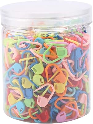 500pcslot Mix Color Plastic Knitting Tools, Locking Stitch Markers Crochet Knitting Tools Needle Clip Hook for Sewing