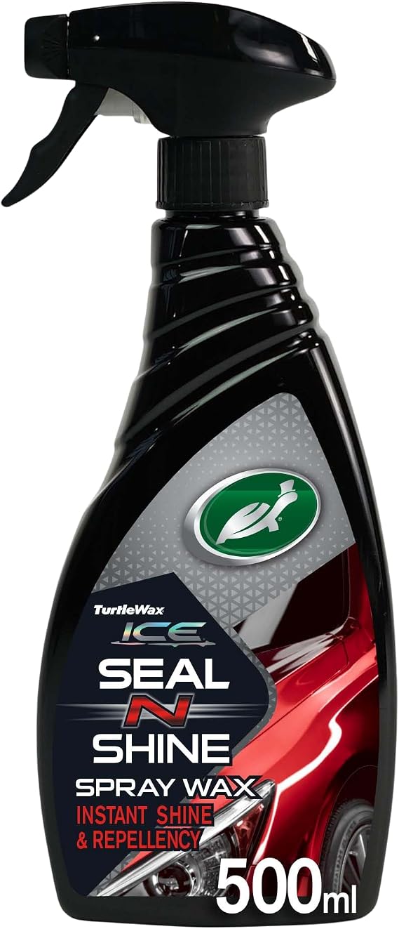 Turtle Wax 53139 Hybrid Sealant Spray Wax Hydrophobic Fused With Carnauba (500ml) (Seal & Shine)