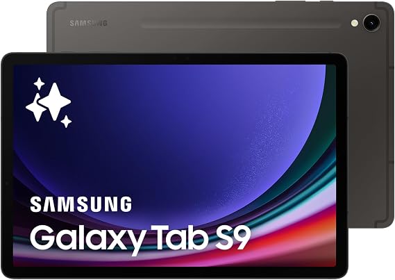 Samsung Galaxy Tab S9 WiFi Android Tablet, 256GB Storage, S Pen Included, Unlocked, Graphite, (UK Version)