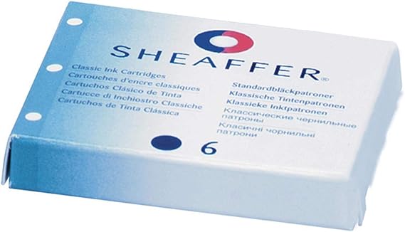 Sheaffer Skrip Ink Cartridges, Black, 6 Shelf Pack (96233)